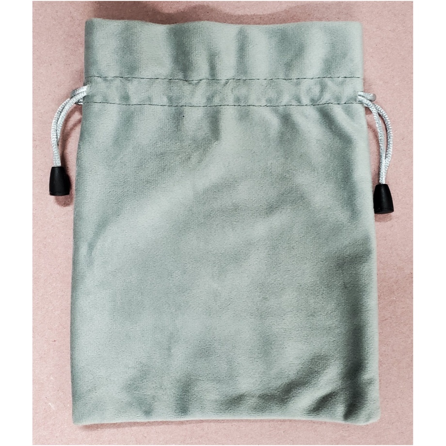 Grey Draw String Bag