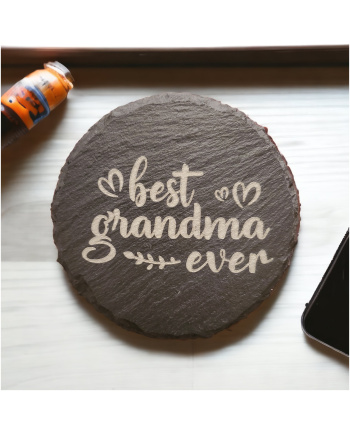 Round Slate Coaster