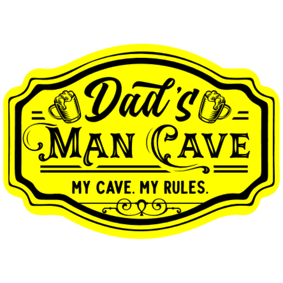 Man Cave 7 Yellow-Black